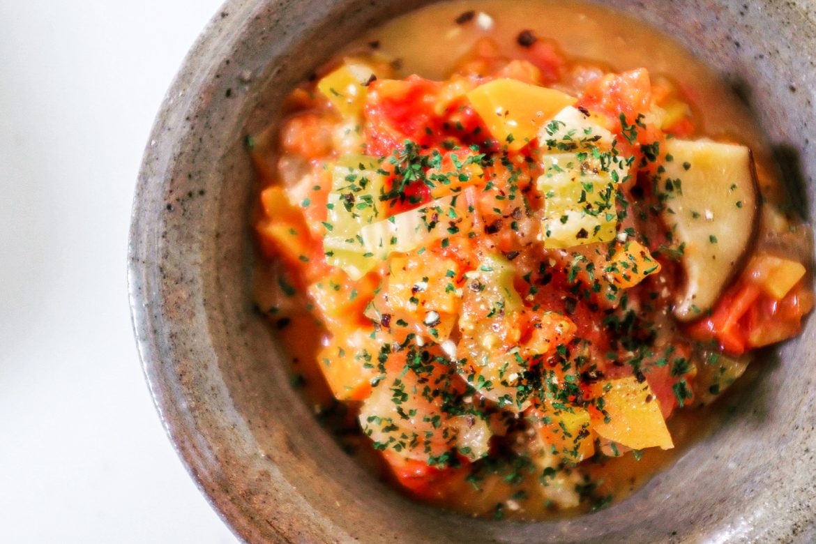 ［しもつかれレシピ］シモストローネ