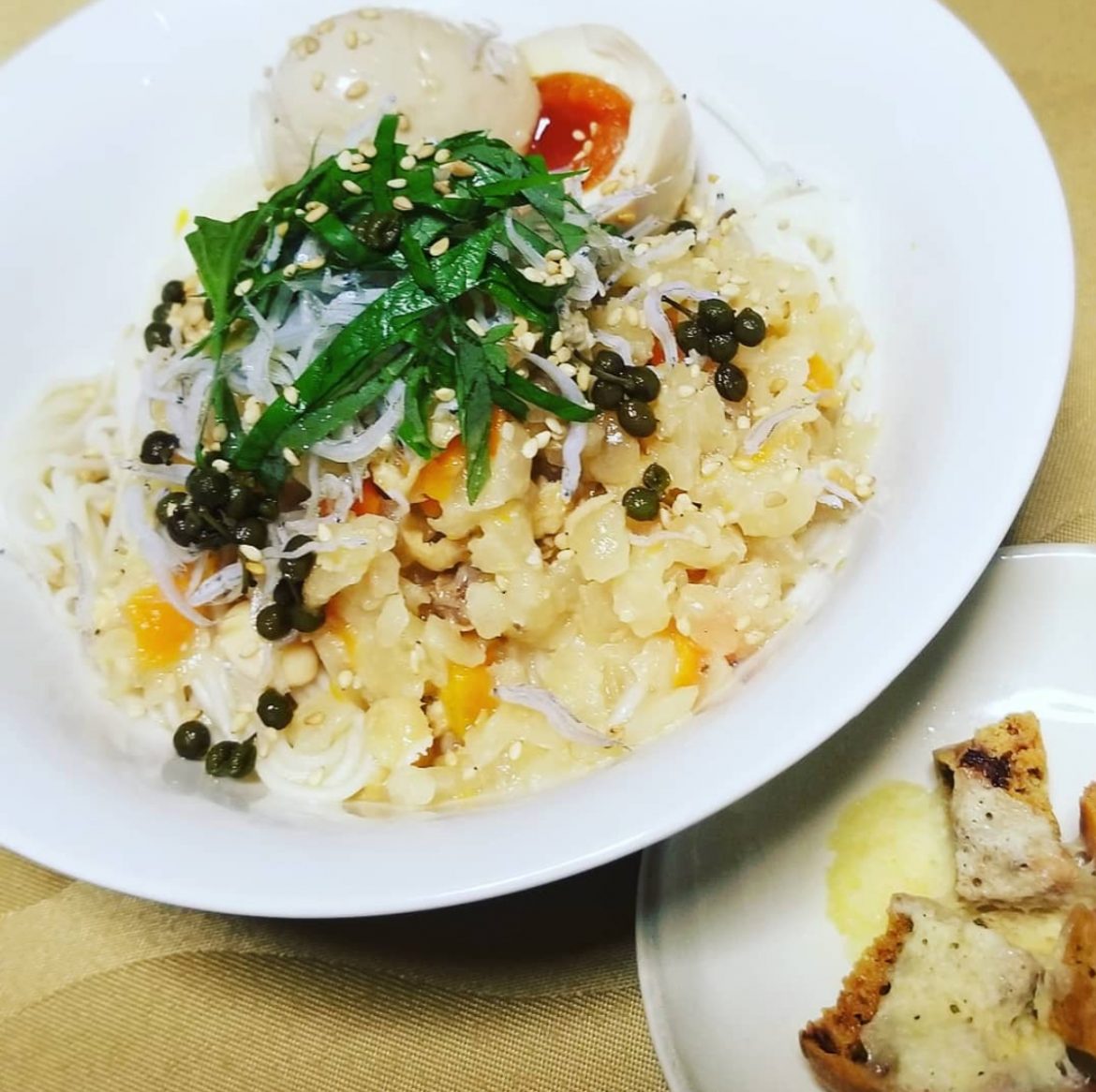 ［しもつかれレシピ］しもつかれソーメンと チーズしもつかれビスコッティ