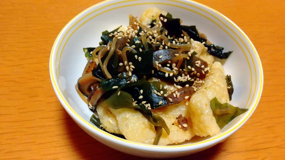 【椎茸とワカメの煮物】かねふくアレンジマイスター