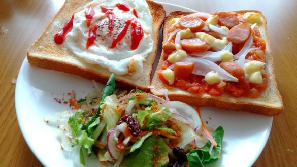 【しもピザトースト】かねふくアレンジマイスター