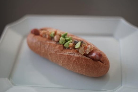 しもつかれ高タンパクホットドッグ