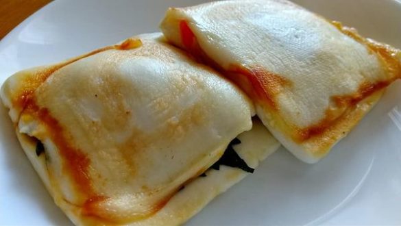 【しもタマハンペンのバター醤油焼き】かねふくアレンジマイスター